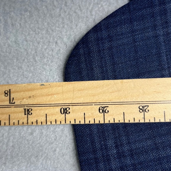 JOS A BANK 1905 Mens Plaid Blazer Jacket Wool Spandex Blue Size 38 Short - Picture 5 of 14